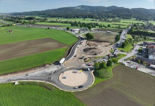 Baustelle Kreisverkehr