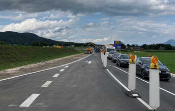 Baustelle Kreisverkehr Juli 2025