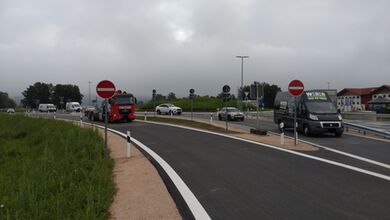 Baustelle Kreisverkehr Juli 2025