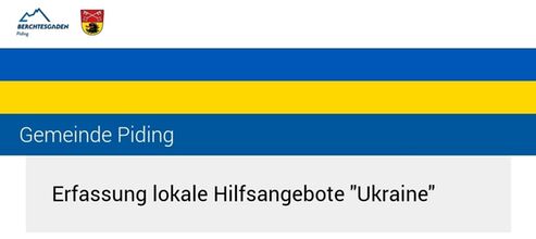 Ukrainehilfe Gemeinde Piding